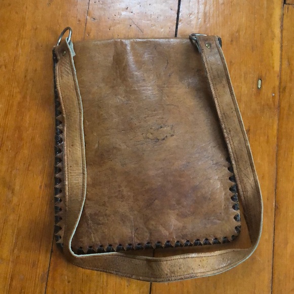 Vintage Genuine Leather Satchel - Picture 4 of 5